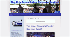 Desktop Screenshot of lakesbluegrassfestival.com